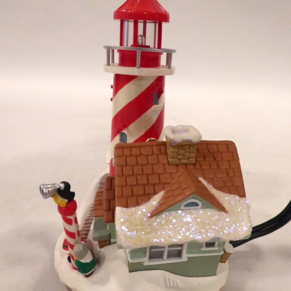 NEW 2003 HALLMARK LIGHTHOUSE GREETINGS #7 MAGIC LIGHT UP KEEPSAKE ORNAMENT - Picture 3 of 12